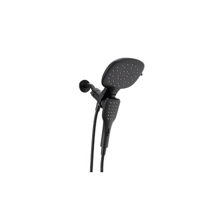 Verso 8-Function 7in Diameter Showerhead With Handshower In Matte Black